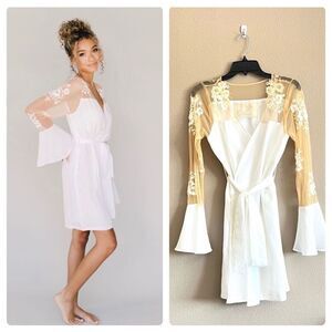 Robed With Love Bridal White Hildy Robe